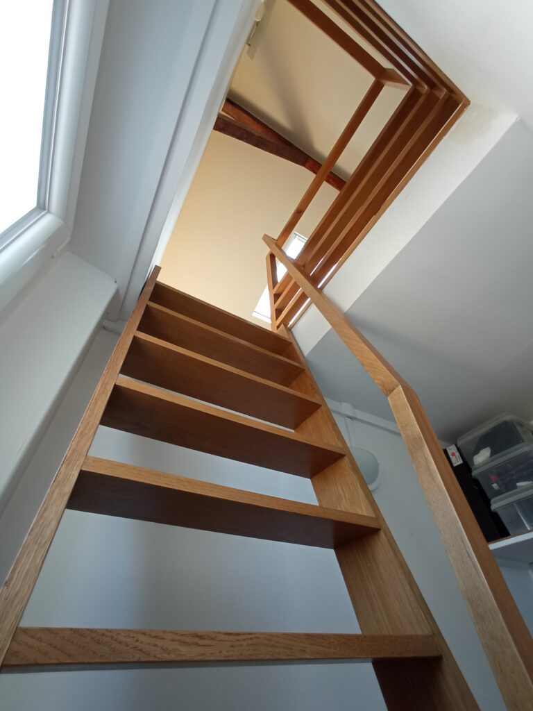 Echelle et garde corps chêne