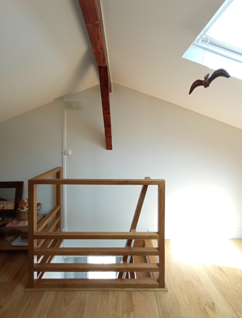 Echelle et garde corps chêne